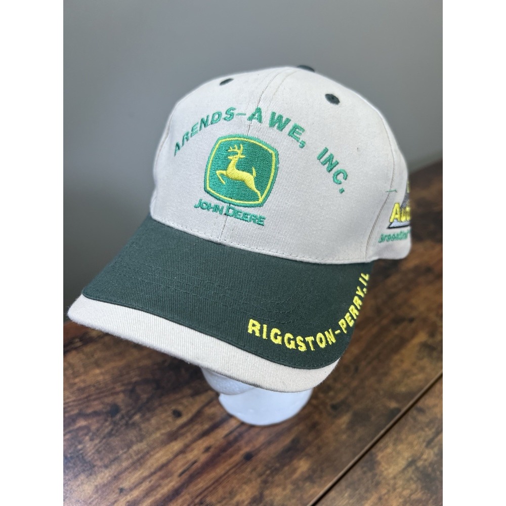 John Deere Riggston-Perry, IL Adjuatable Hat. Excellent condition New!